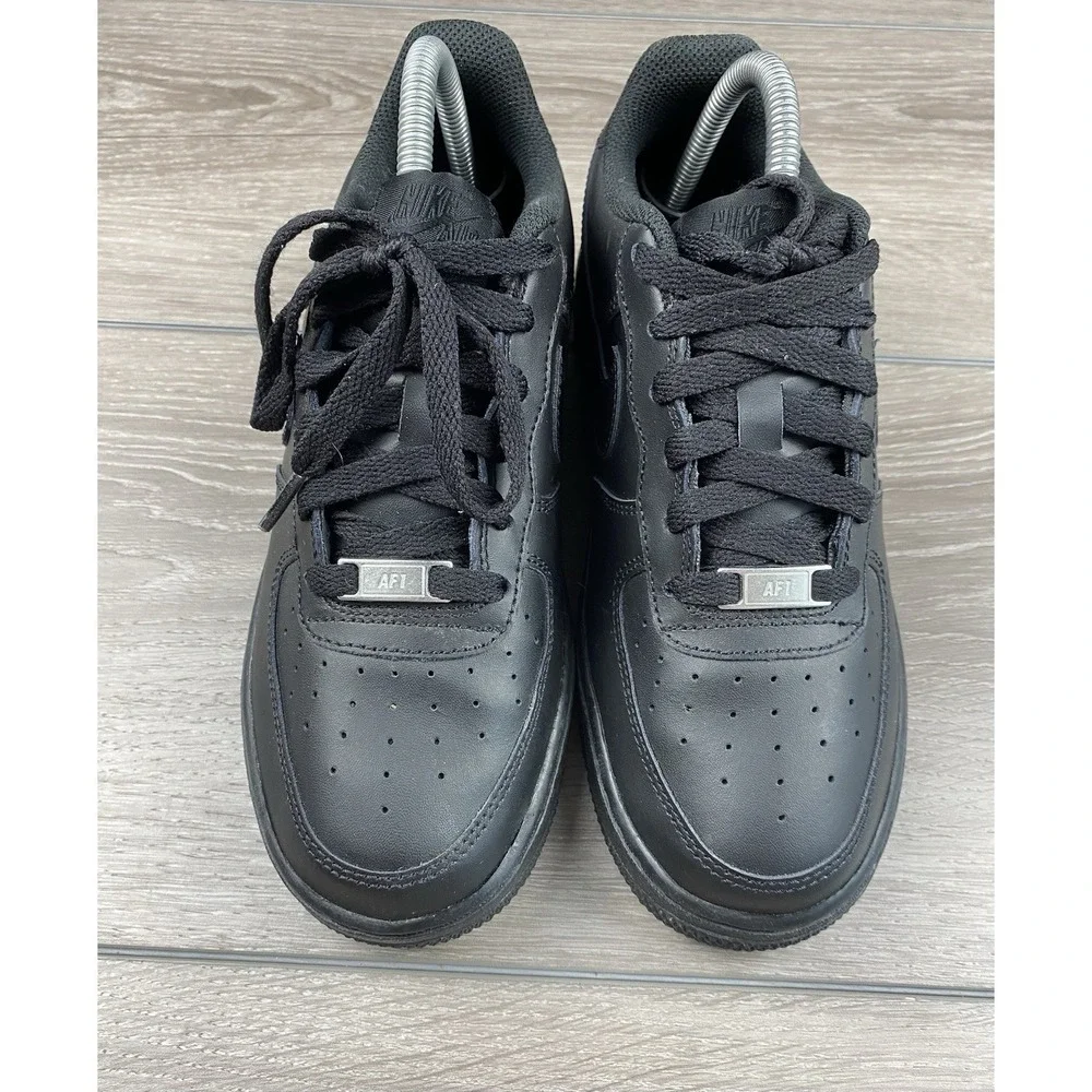 Nike Air Force 1 Low Triple Black Womens 8 6.5Y Sneakers 314192-009 AF1‎